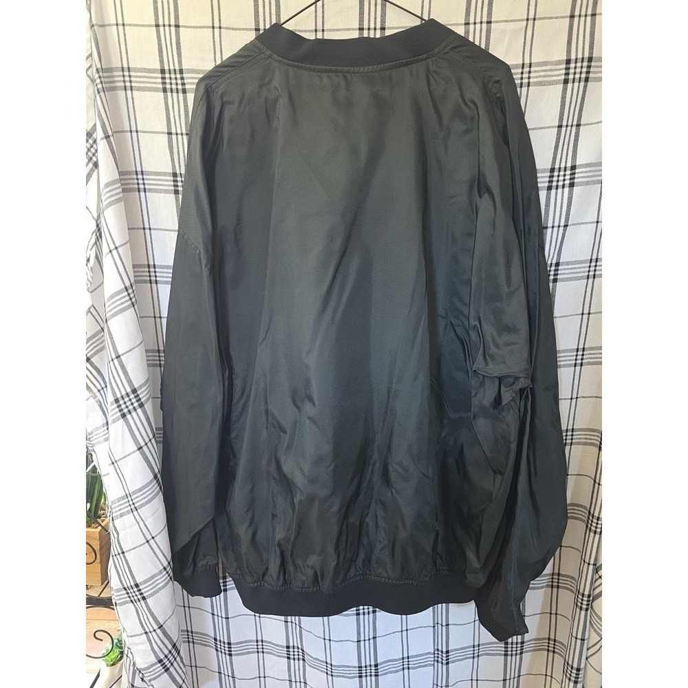 Vintage Fruit of the Loom Chicago Bulls Windbreaker Pullover Black Red Mens XL - Picture 6 of 8